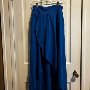 HALARA High Low Royal Blue Skirt